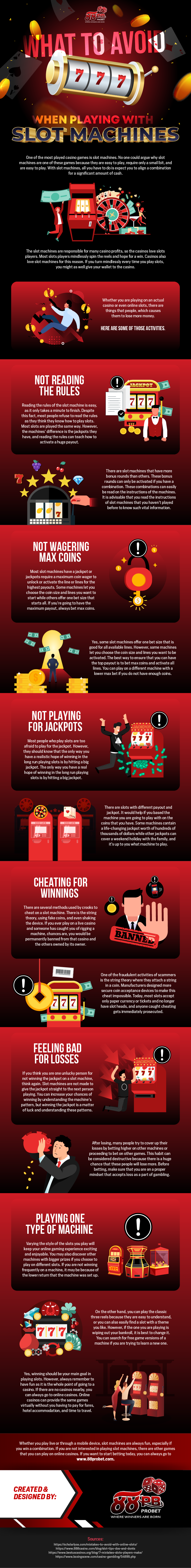 What to Avoid When Playing with Slot Machines