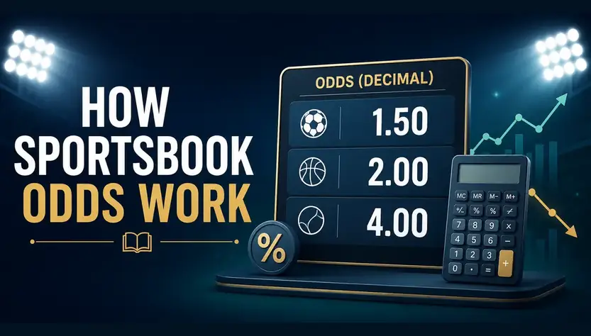 Sports betting odds explained with decimal odds, calculator and implied probability
